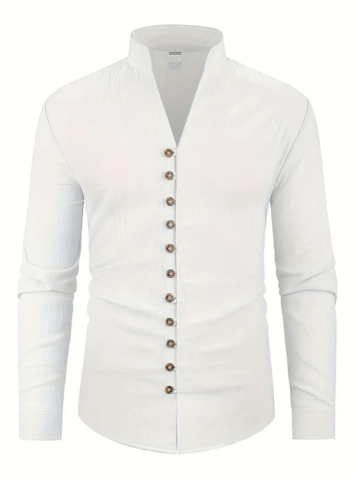 Camisa ligera de algodón de manga larga