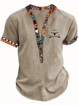 Camisa elegante de manga corta