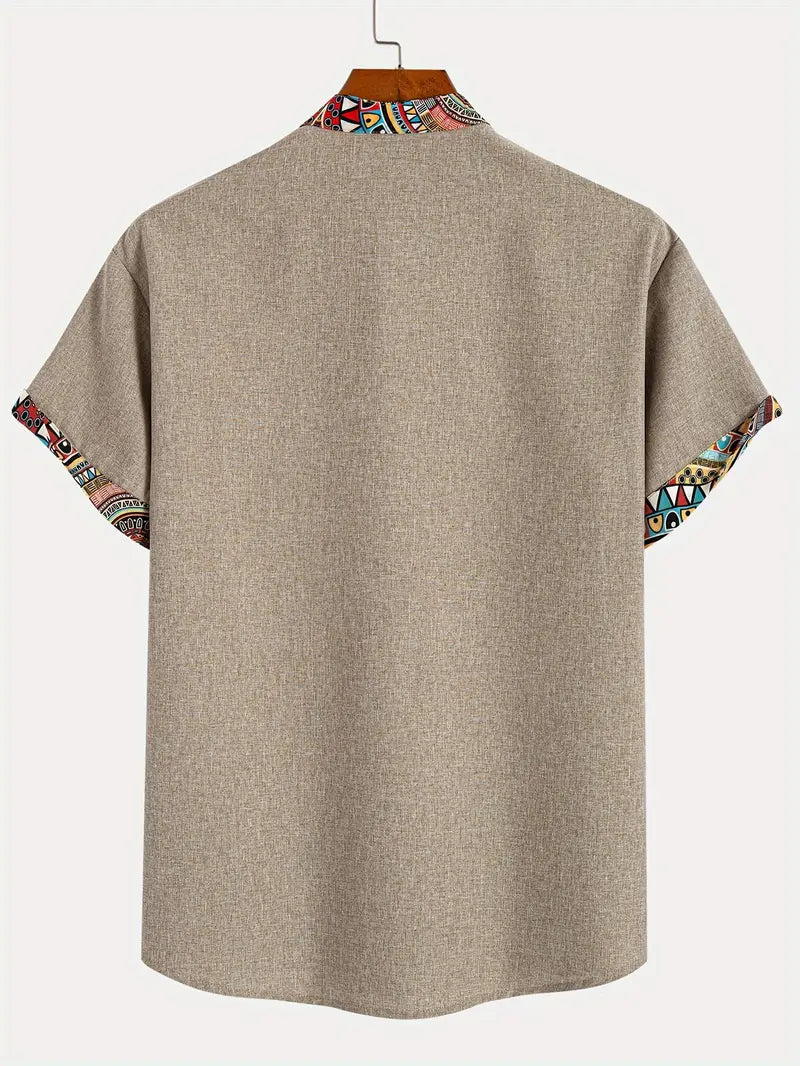 Camisa elegante de manga corta