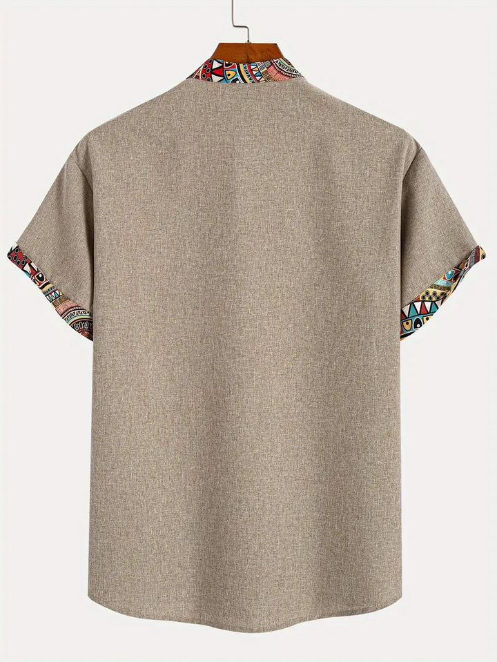 Camisa elegante de manga corta