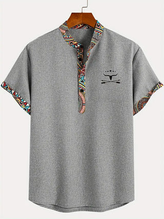 Camisa elegante de manga corta