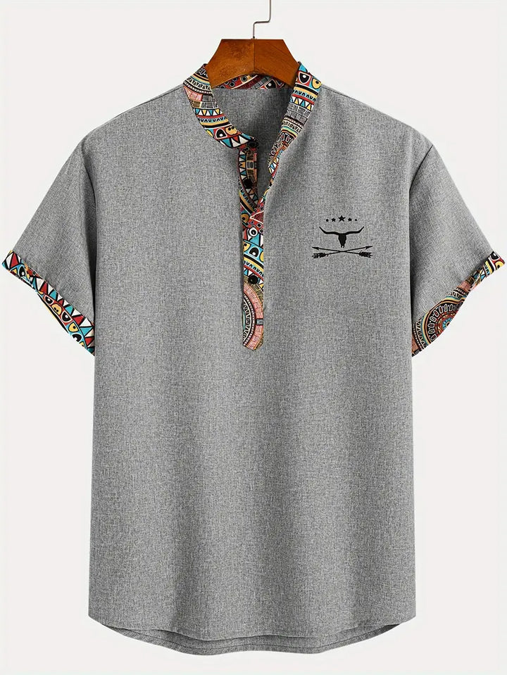 Camisa elegante de manga corta