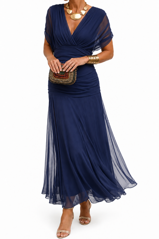 MIKAELA | Vestido largo con hombros descubiertos