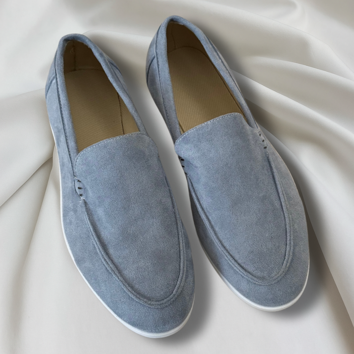 Mocasines elegantes de ante