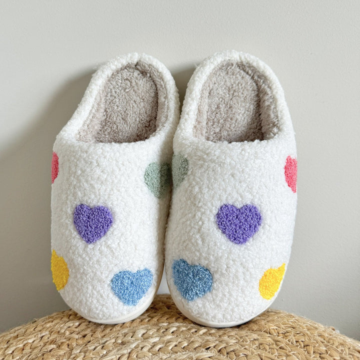 Varel | Pantofole Colorate a Forma di Cuore