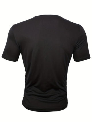 Camiseta elegante de cuello redondo con estampado gráfico