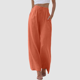 Varel | Pantaloni a vita alta con gamba larga
