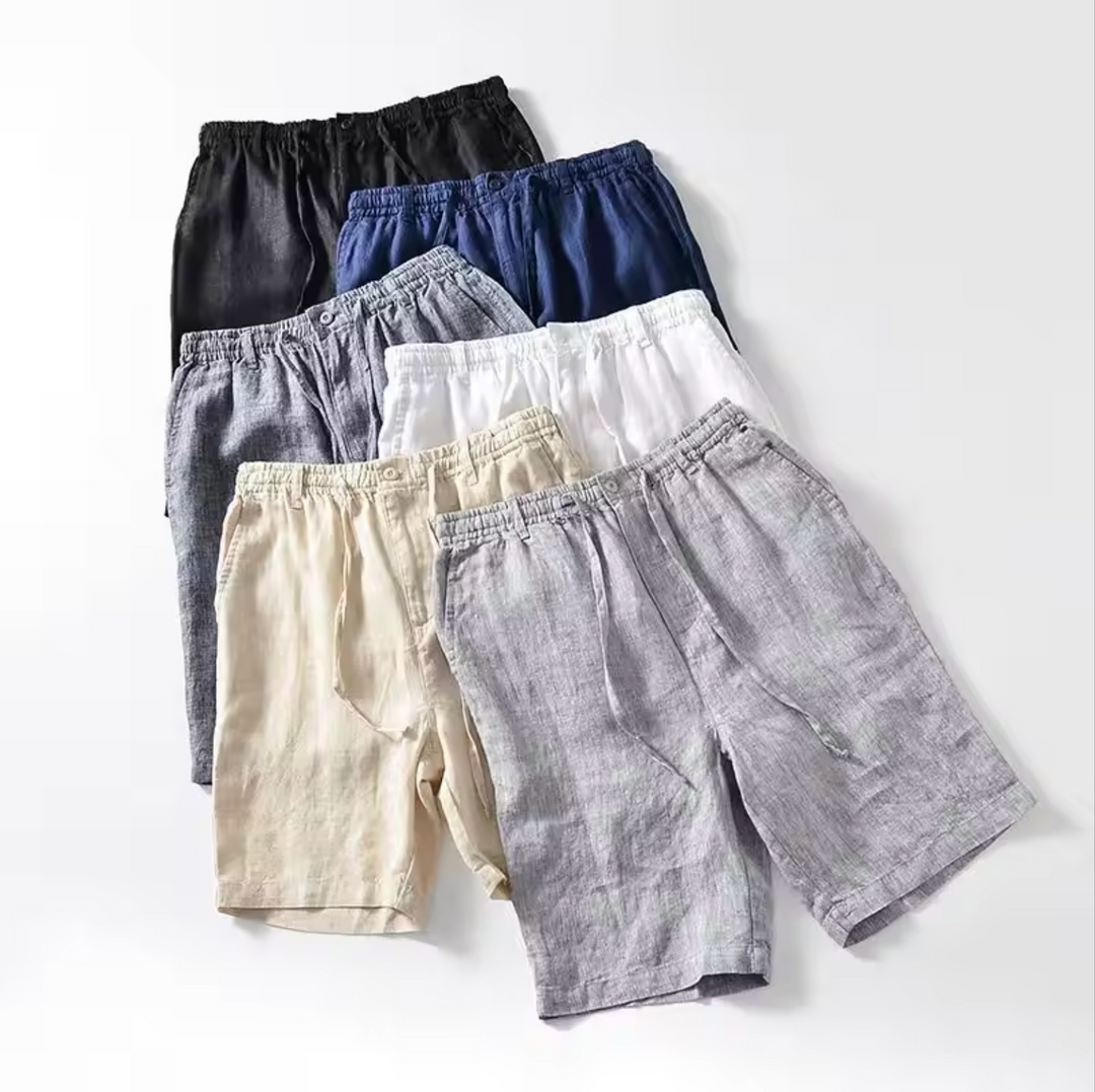 Pantalones cortos de lino