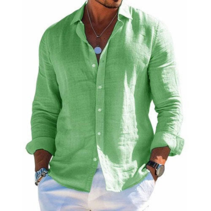 Camisa elegante de tejido transpirable