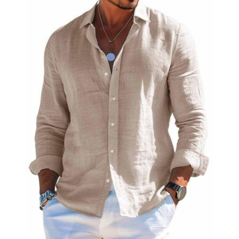 Camisa elegante de tejido transpirable