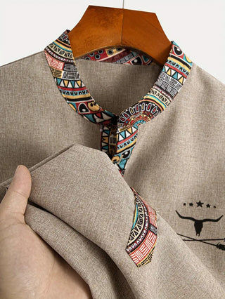 Camisa elegante de manga corta