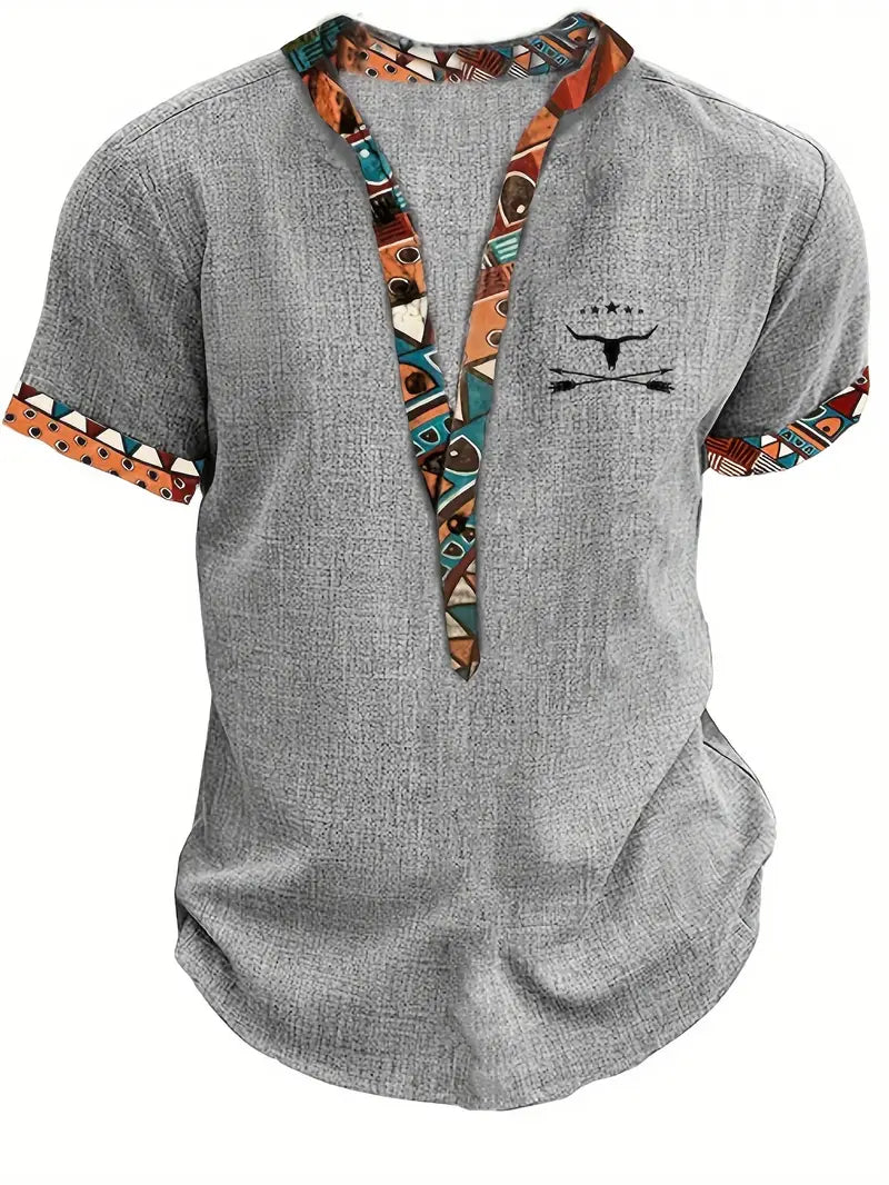 Camisa elegante de manga corta