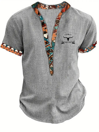 Camisa elegante de manga corta