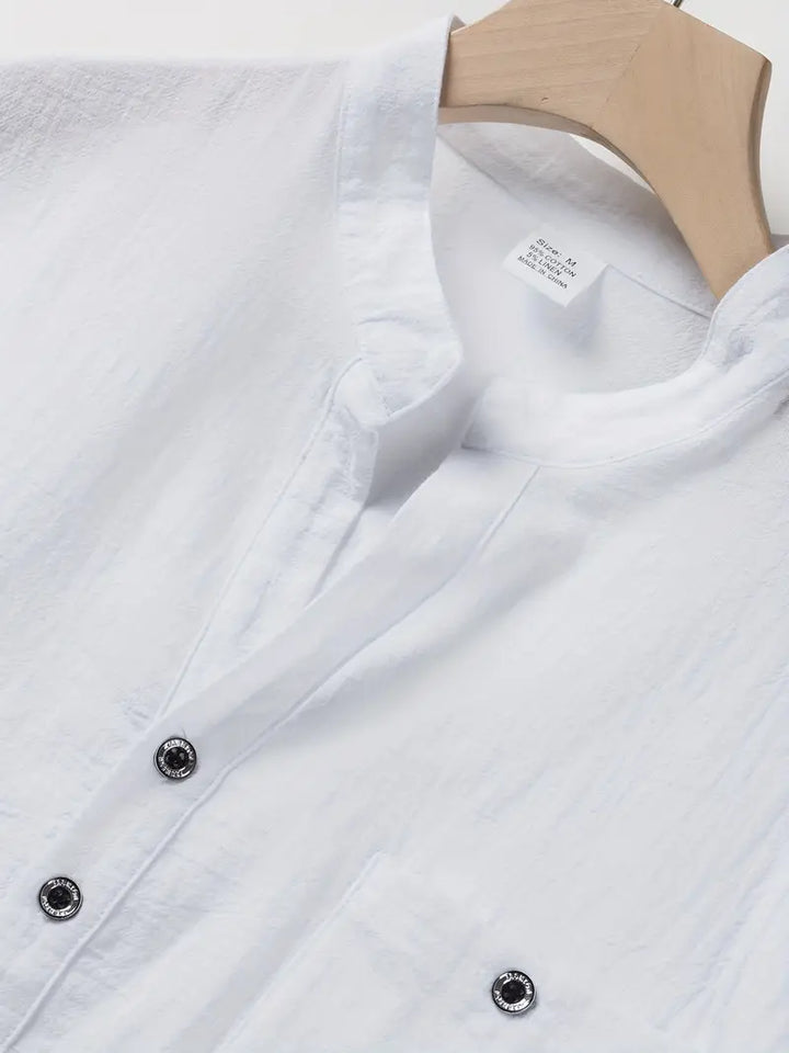 Camisa elegante de manga corta