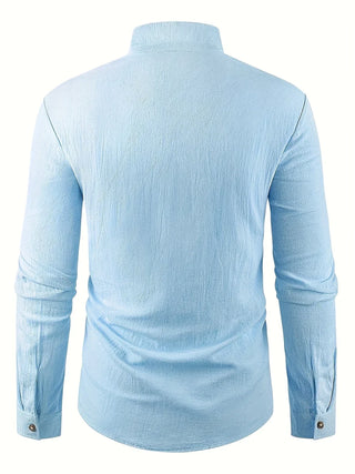 Camisa ligera de algodón de manga larga