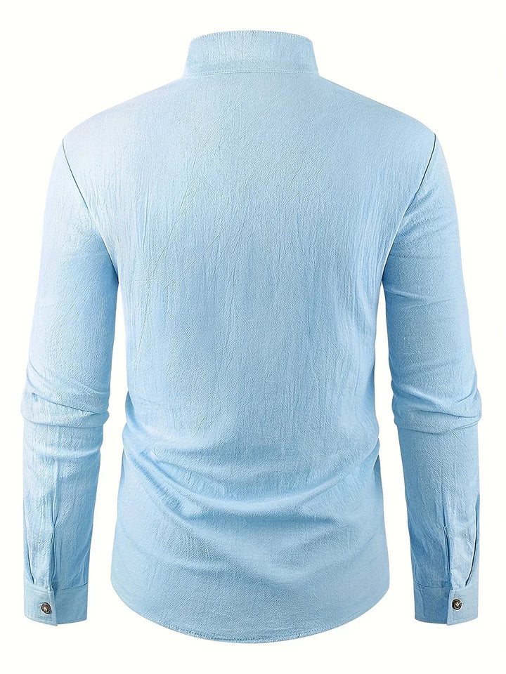 Camisa ligera de algodón de manga larga