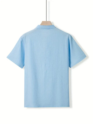 Camisa elegante de manga corta