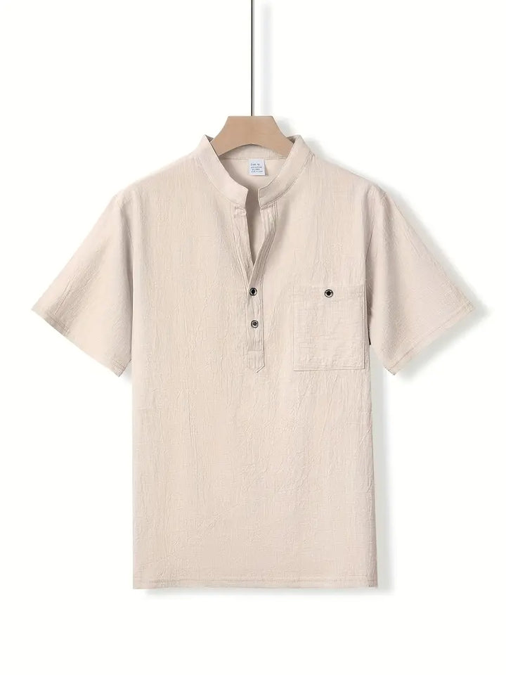 Camisa elegante de manga corta