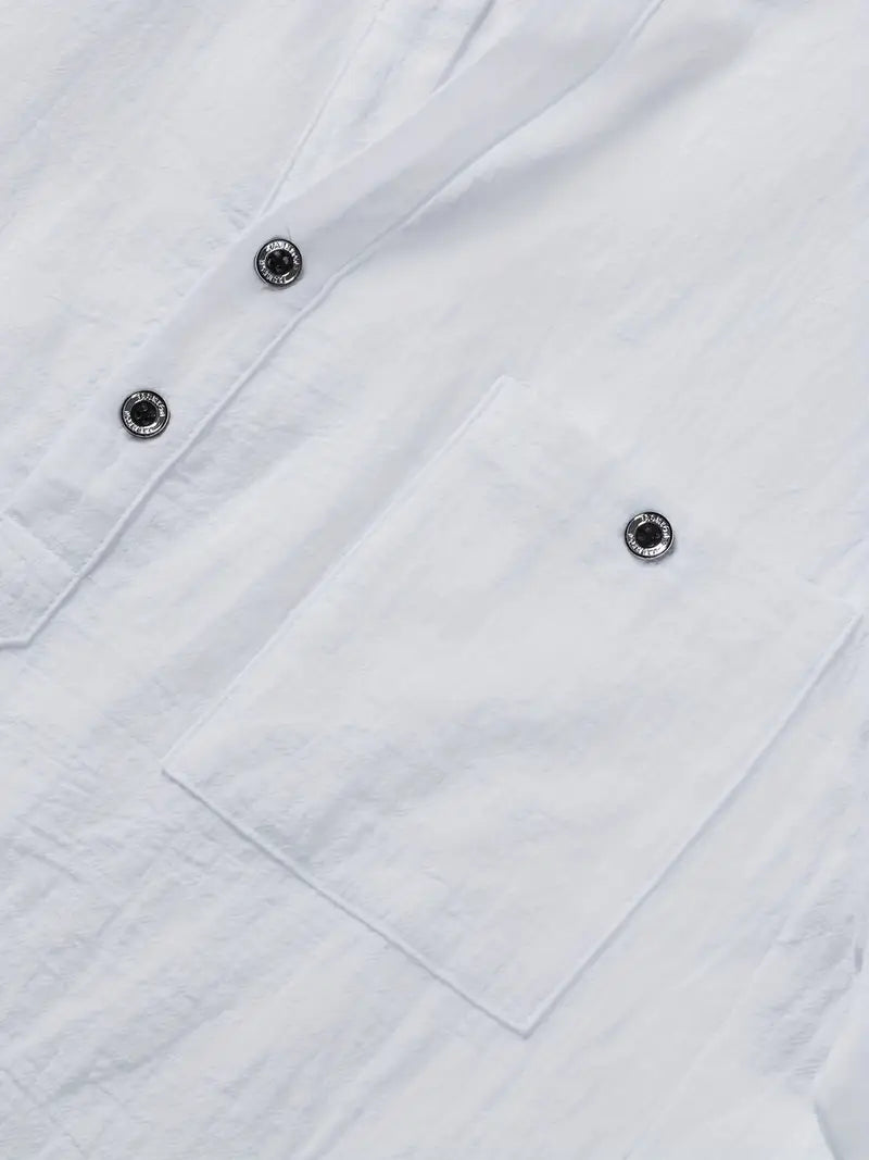 Camisa elegante de manga corta