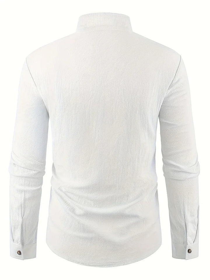 Camisa ligera de algodón de manga larga