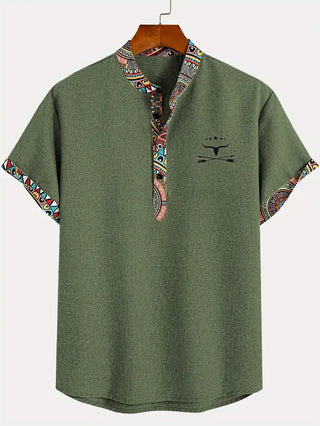 Camisa elegante de manga corta