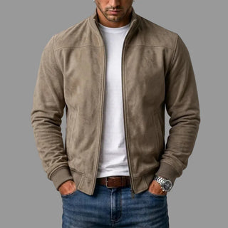 Chaqueta bomber de ante