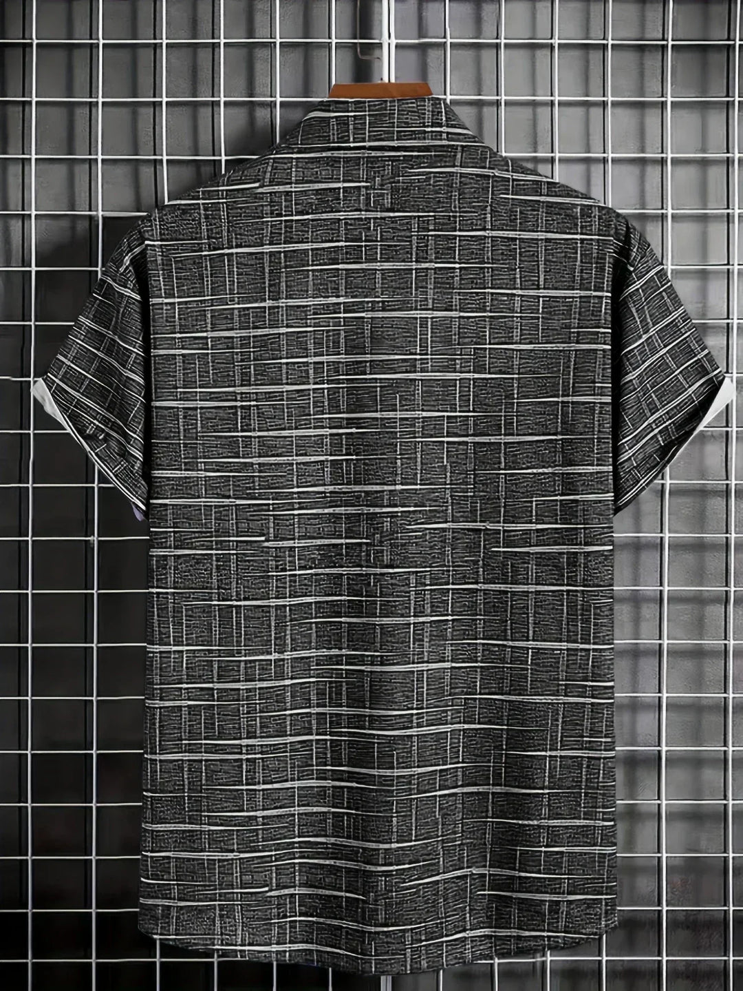 Camisa elegante a rayas y cuadros