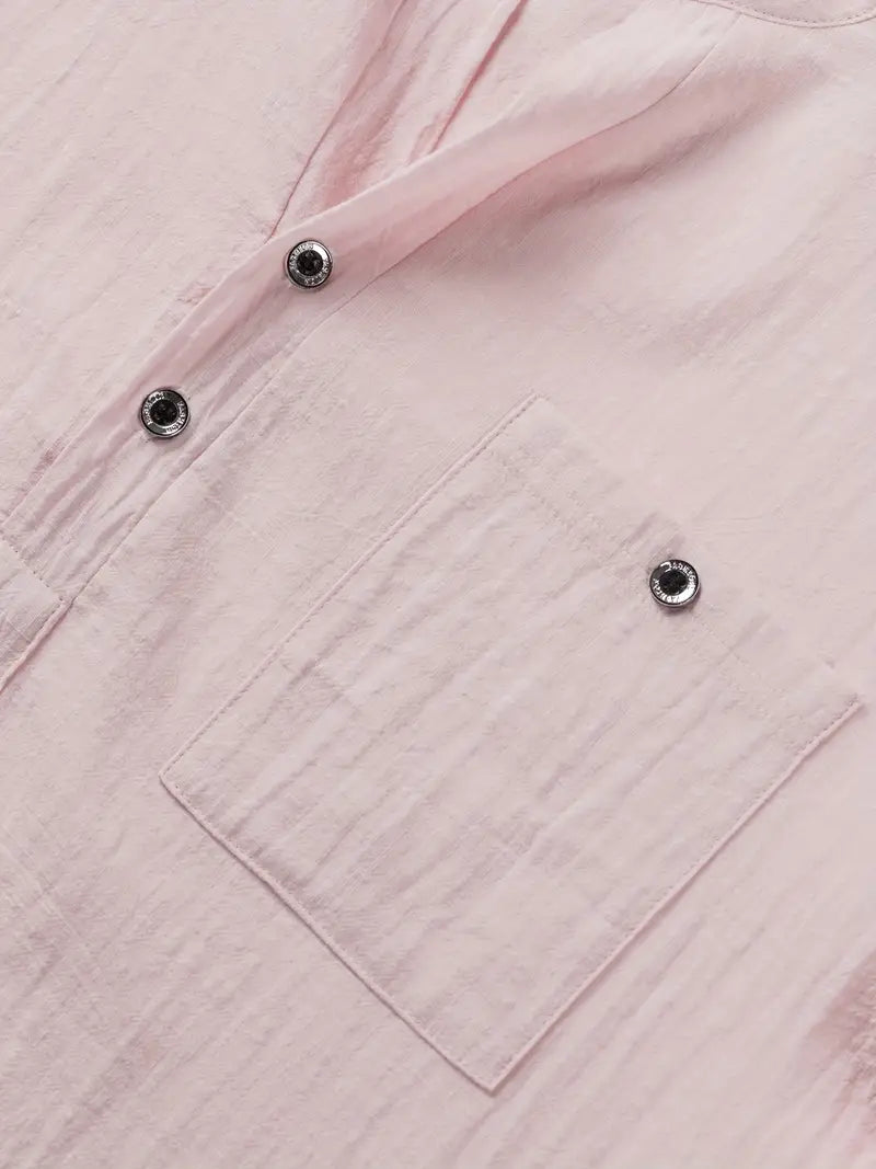 Camisa elegante de manga corta