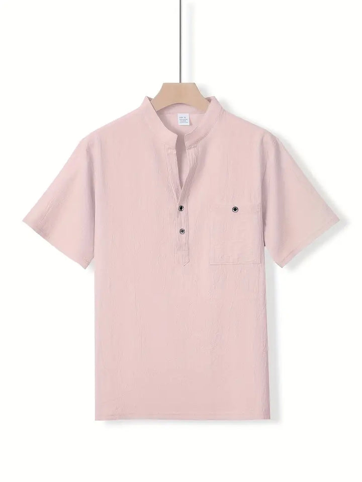 Camisa elegante de manga corta