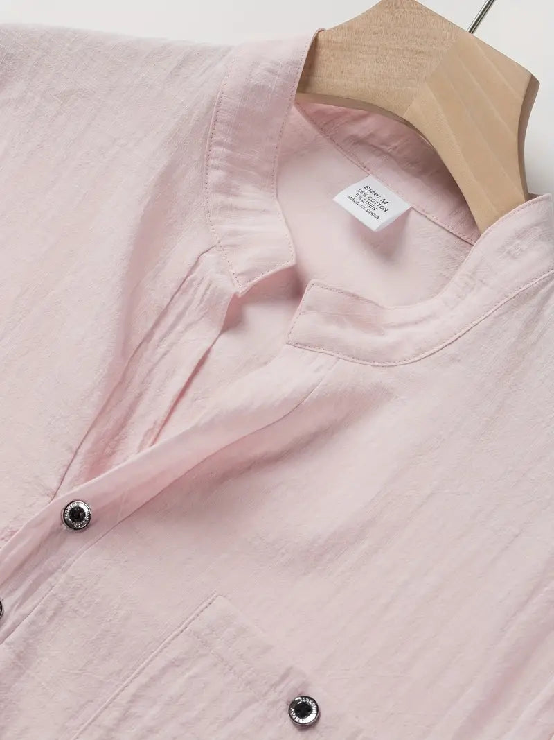 Camisa elegante de manga corta