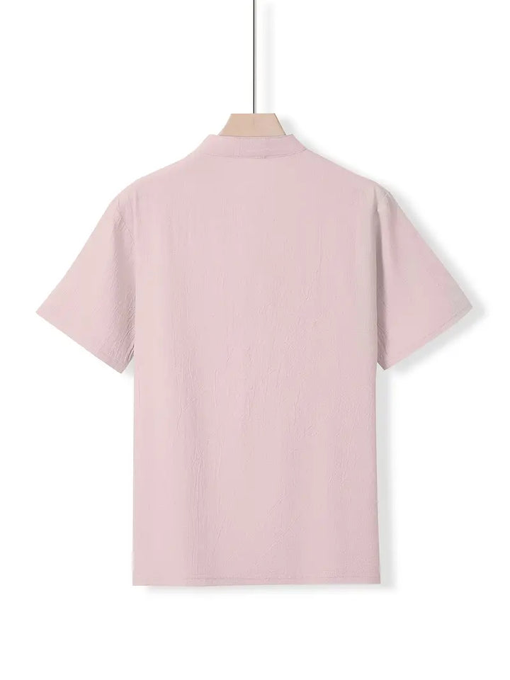 Camisa elegante de manga corta