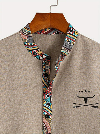 Camisa elegante de manga corta