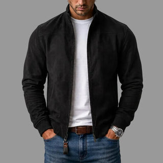 Chaqueta bomber de ante