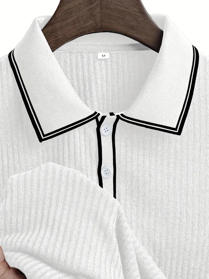 Polo elegante de manga corta