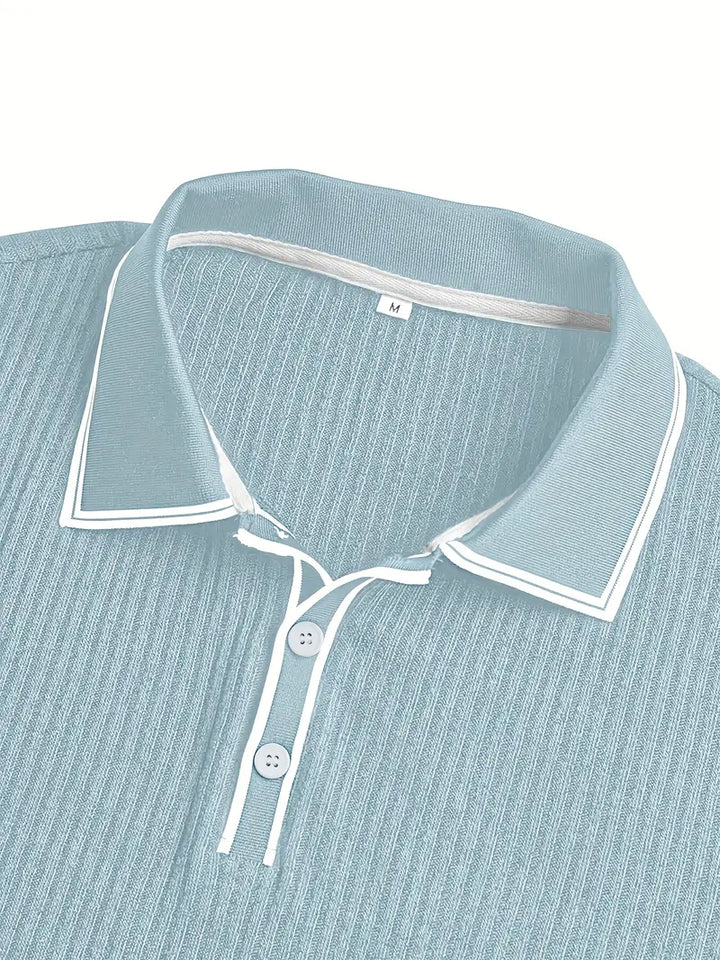 Polo elegante de manga corta