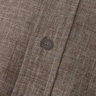 Camisa lisa de algodón con botones