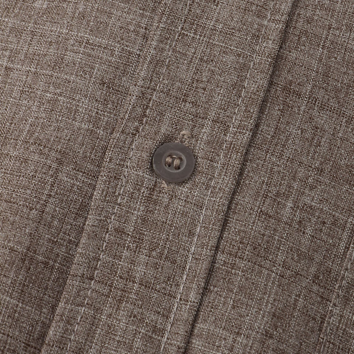 Camisa lisa de algodón con botones