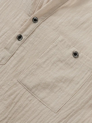 Camisa elegante de manga corta