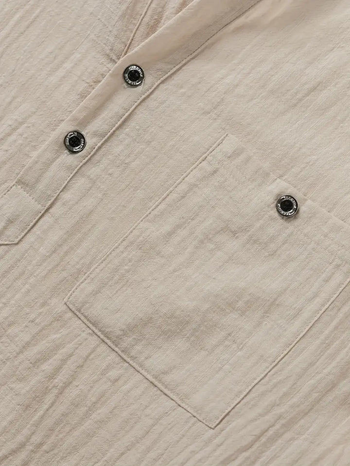 Camisa elegante de manga corta