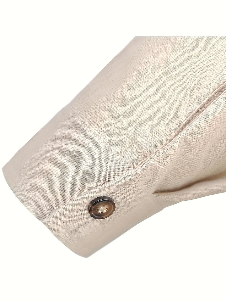 Camisa ligera de algodón de manga larga