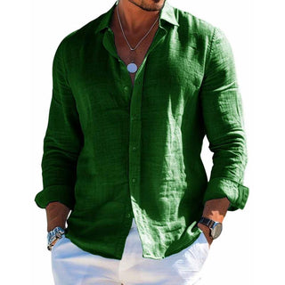 Camisa elegante de tejido transpirable