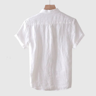 Camisa elegante de manga corta con botones