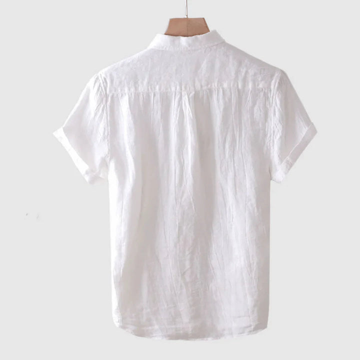 Camisa elegante de manga corta con botones