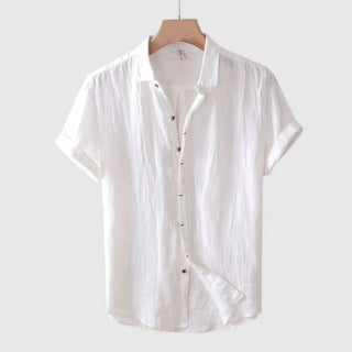 Camisa elegante de manga corta con botones