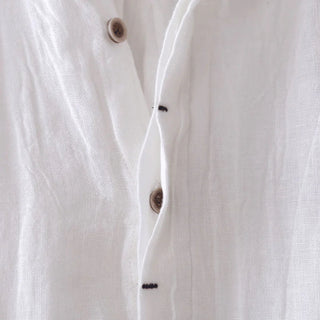 Camisa elegante de manga corta con botones